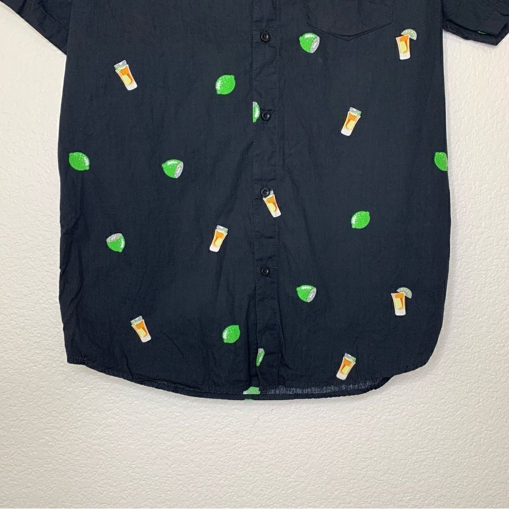 Molokai Men’s Black Lime Tequila Button Down Shirt - image 6